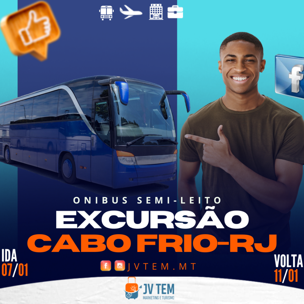 EXCURSÃO CABO FRIO-RJ