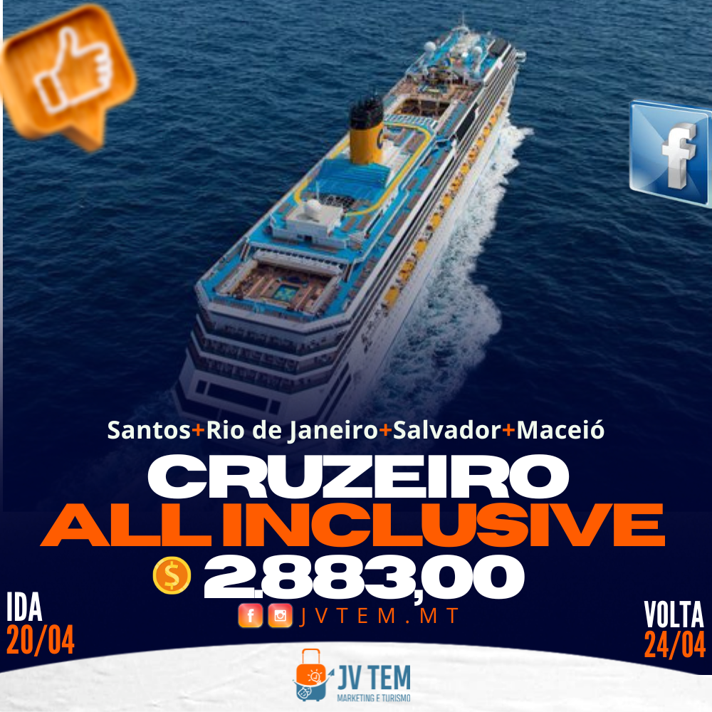 Cruzeiro All Inclusive+ Voo + Hospedagem + Translado